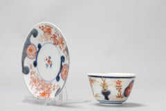 Antique Japanese Porcelain Edo Period Tea Bowl Floral Imari