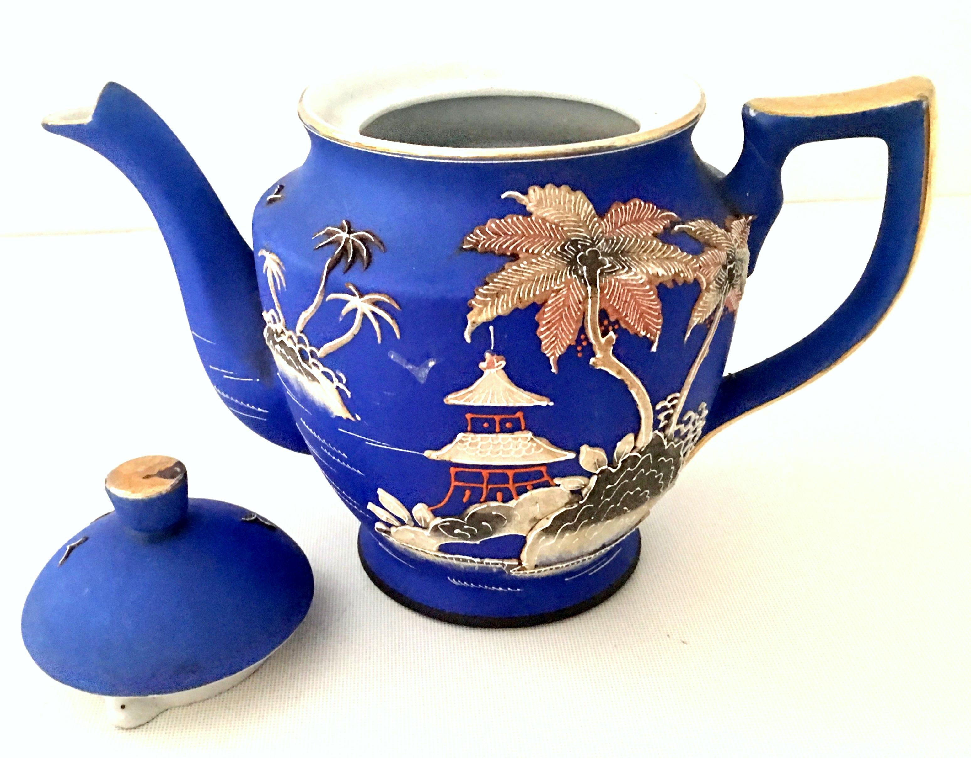 Antique Japanese Porcelain Hand-Painted Moriage Coffee/Tea, S/10 5