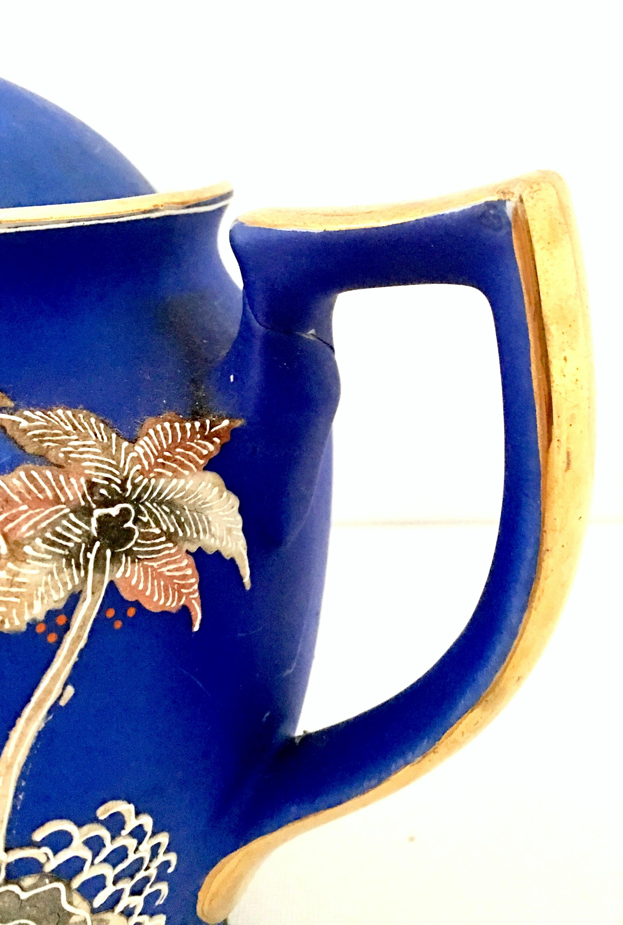 Antique Japanese Porcelain Hand-Painted Moriage Coffee/Tea, S/10 8