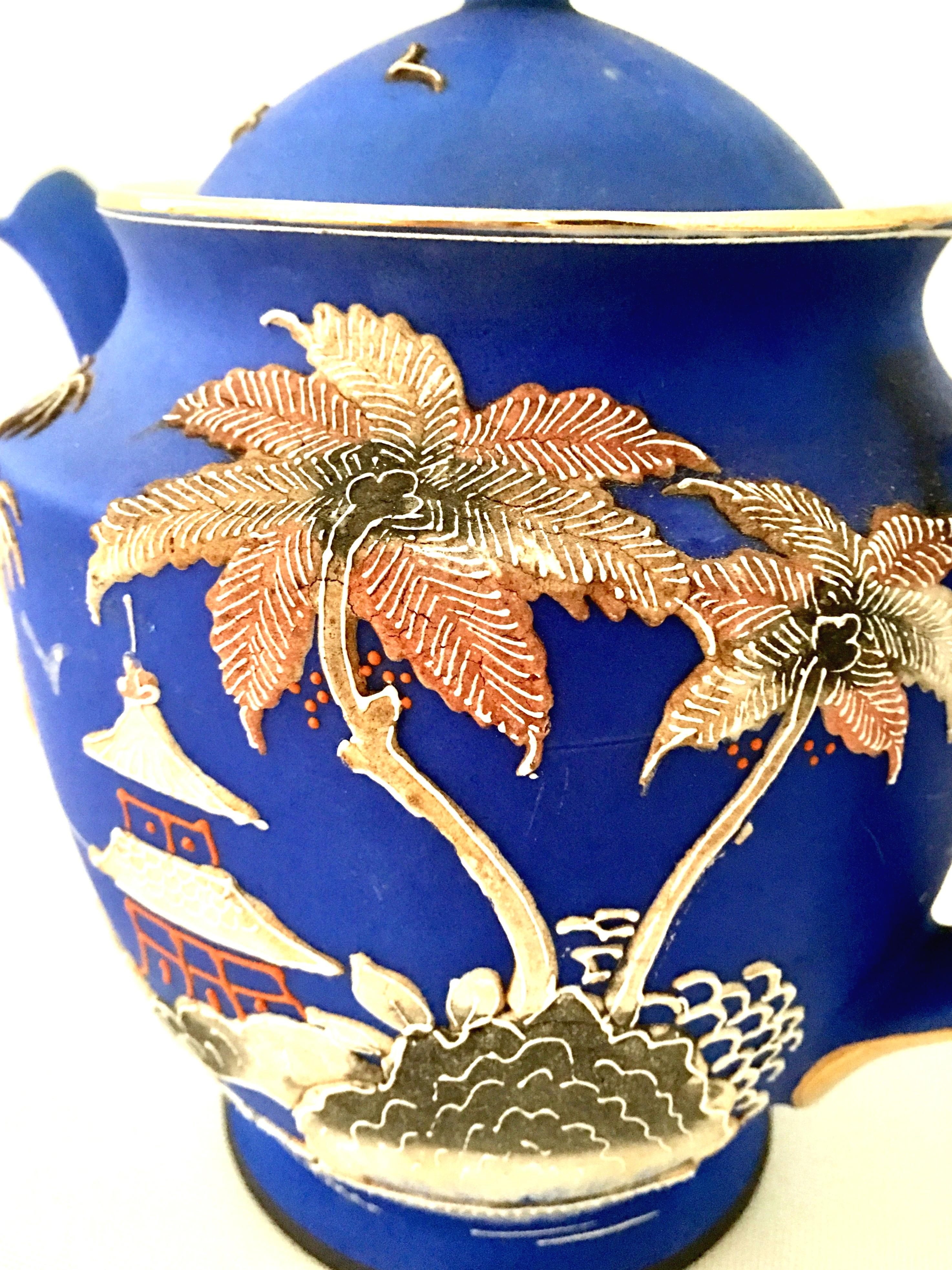 Antique Japanese Porcelain Hand-Painted Moriage Coffee/Tea, S/10 9