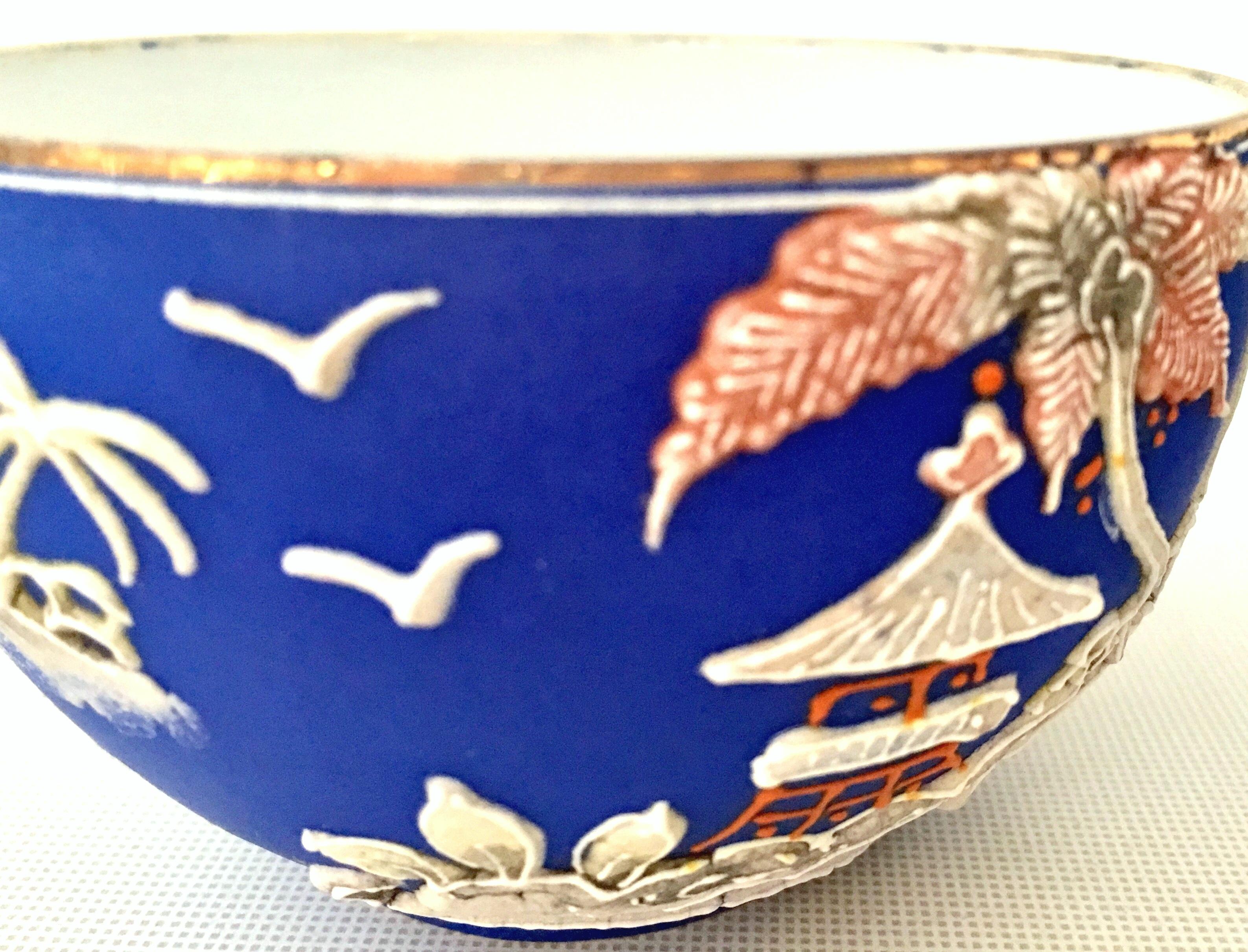 Antique Japanese Porcelain Hand-Painted Moriage Coffee/Tea, S/10 2