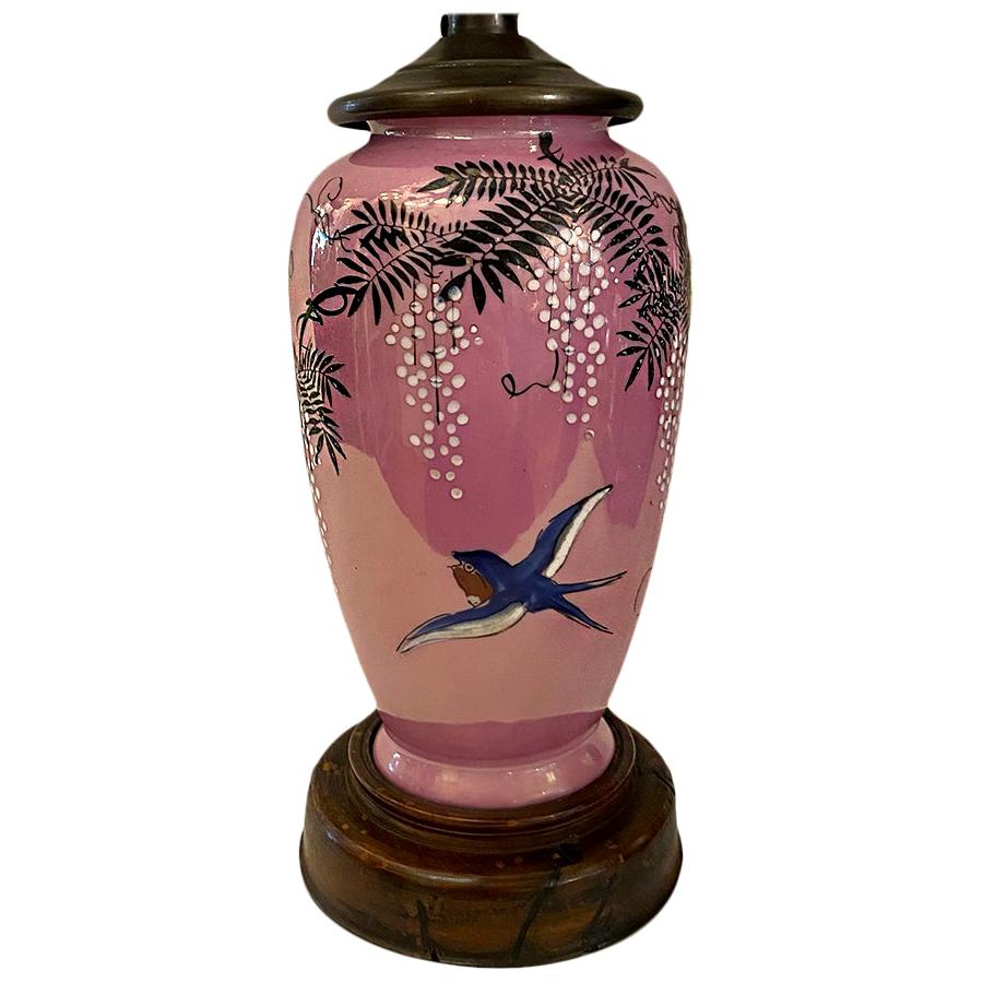 Japanische Porzellan-Tischlampe