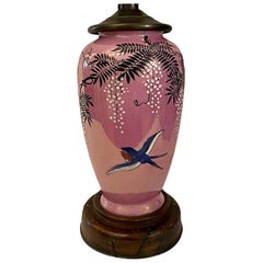 Japanische Porzellan-Tischlampe