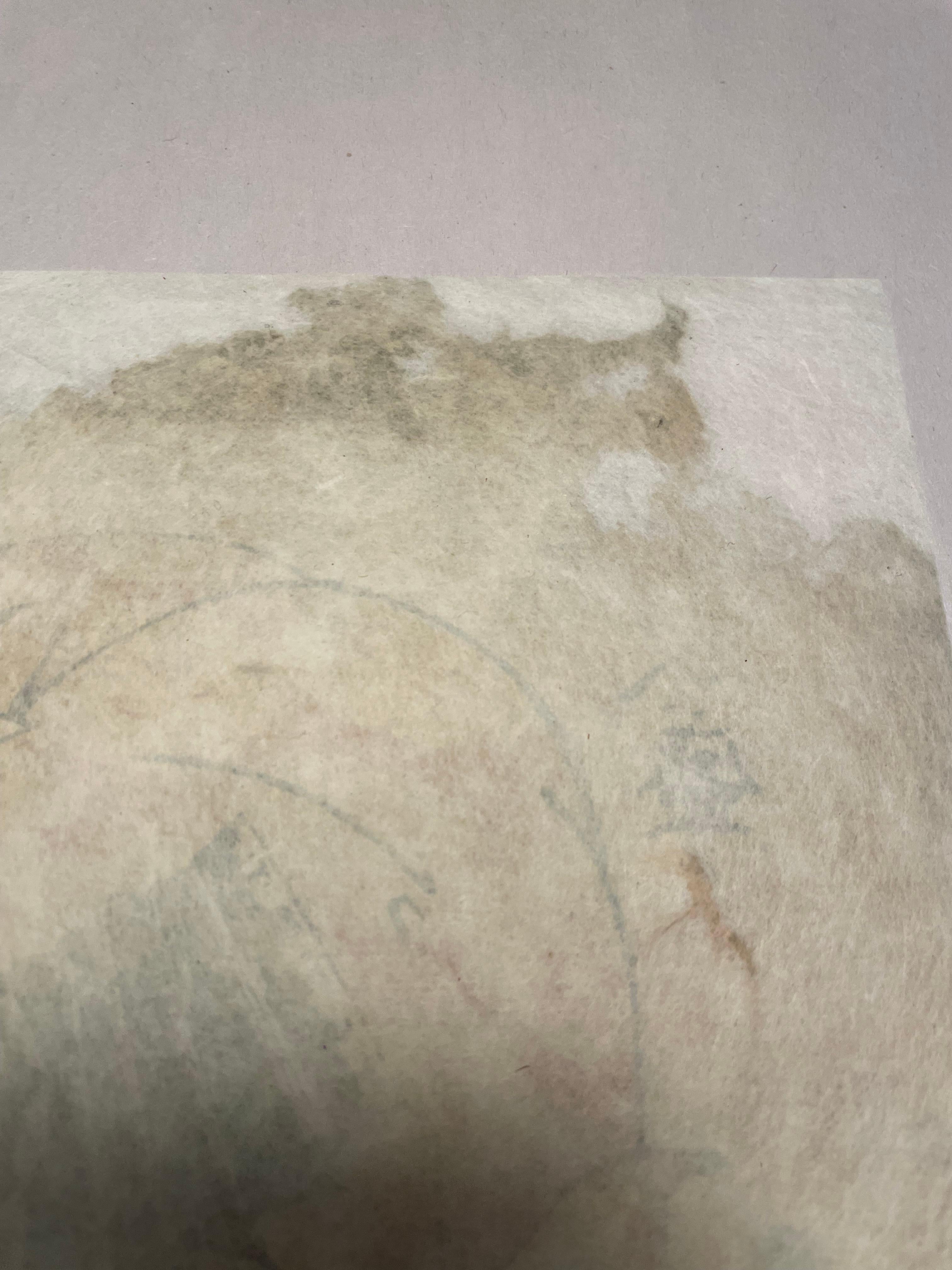 Antico 'Hanga' di stampa giapponese del signor Taira no Atsumori del 1900 in vendita 6