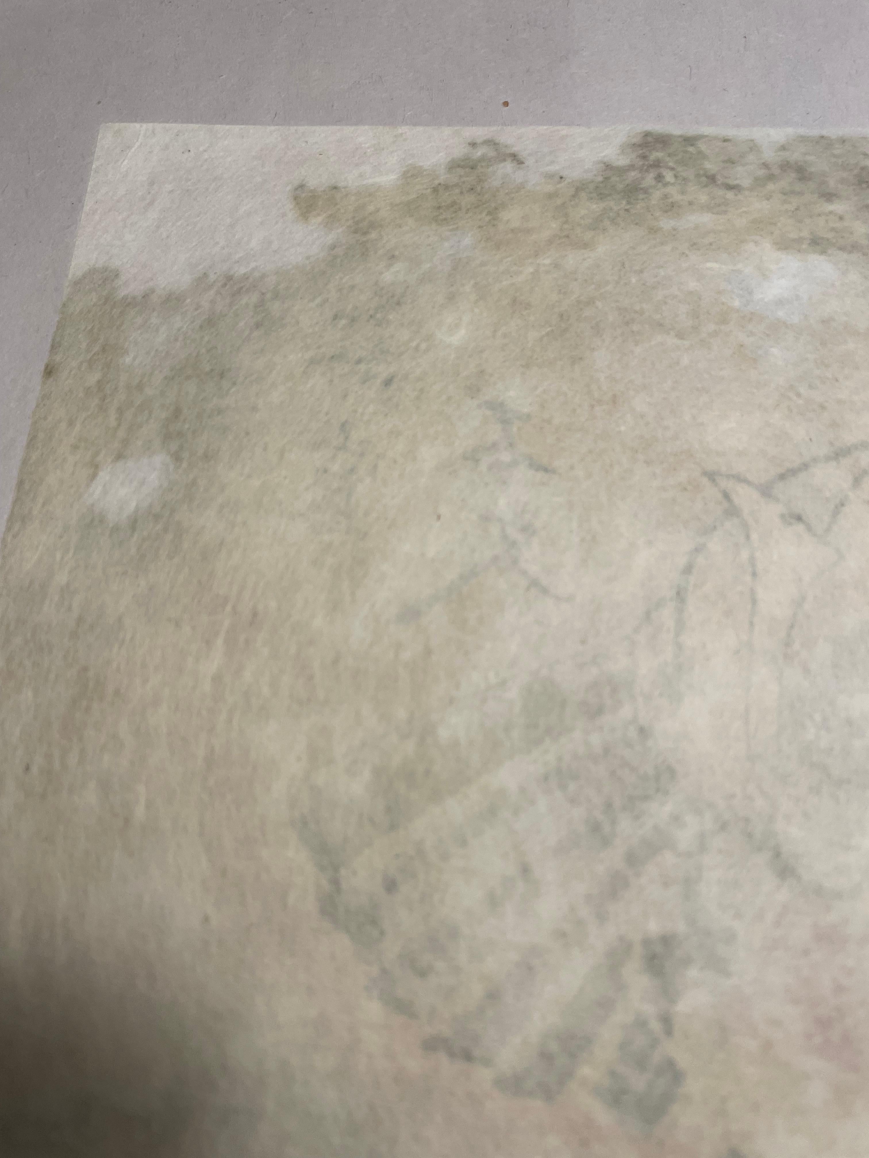Antico 'Hanga' di stampa giapponese del signor Taira no Atsumori del 1900 in vendita 7