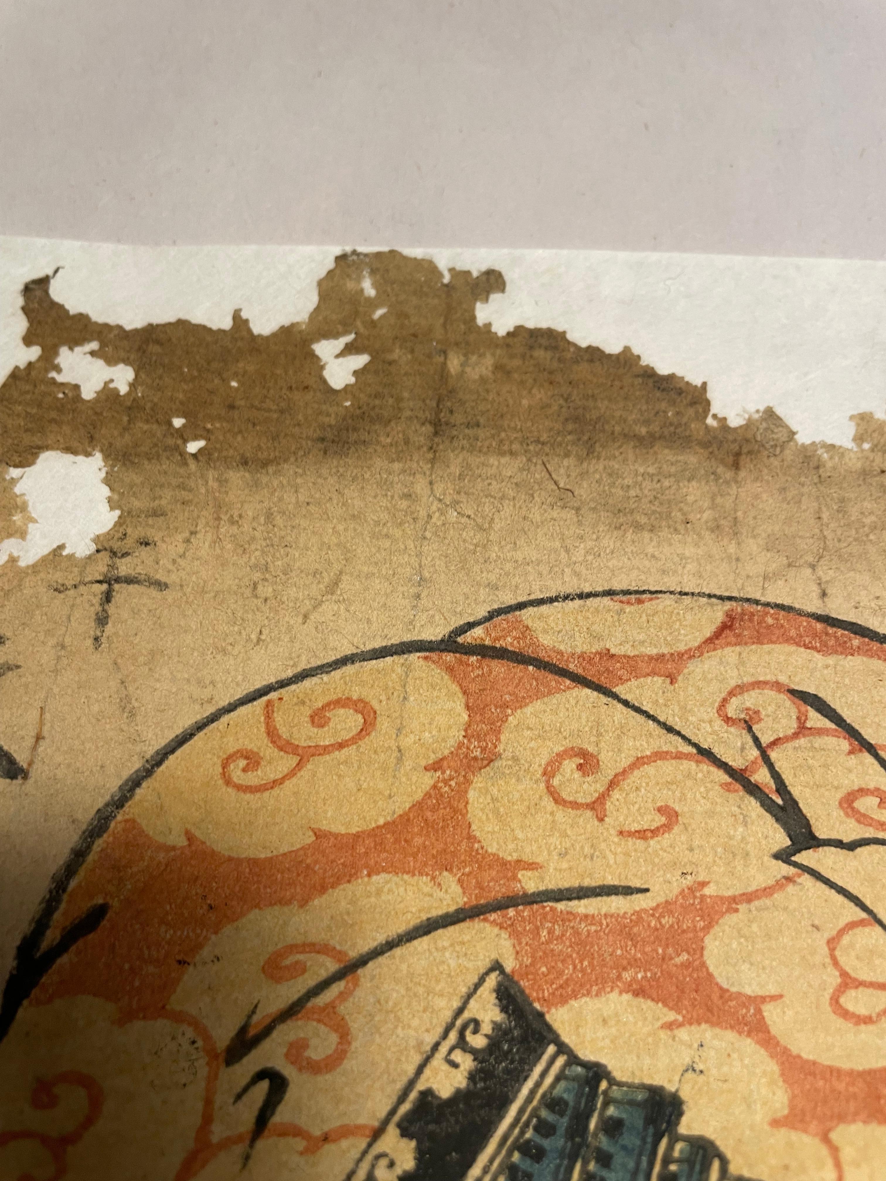 Giapponese Antico 'Hanga' di stampa giapponese del signor Taira no Atsumori del 1900 in vendita