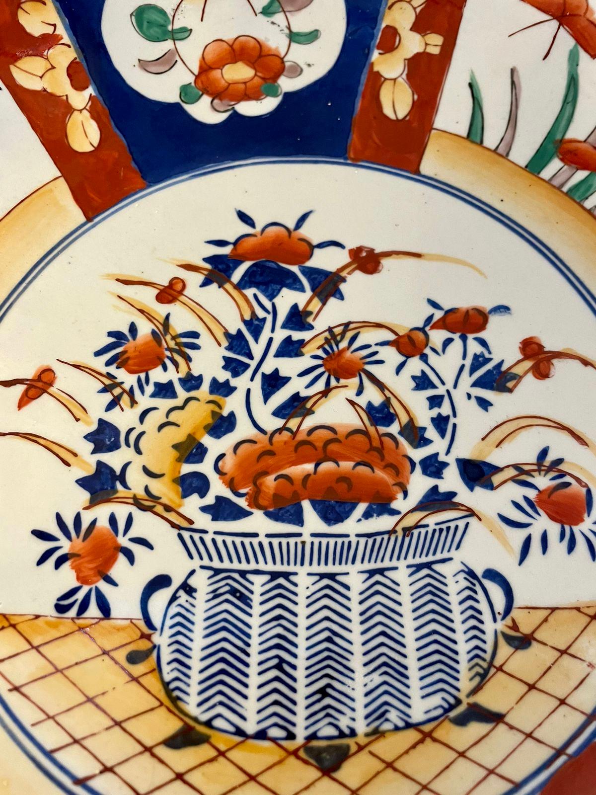 Antiker japanischer Qualitäts-Imari-Teller im Zustand „Gut“ im Angebot in Suffolk, GB