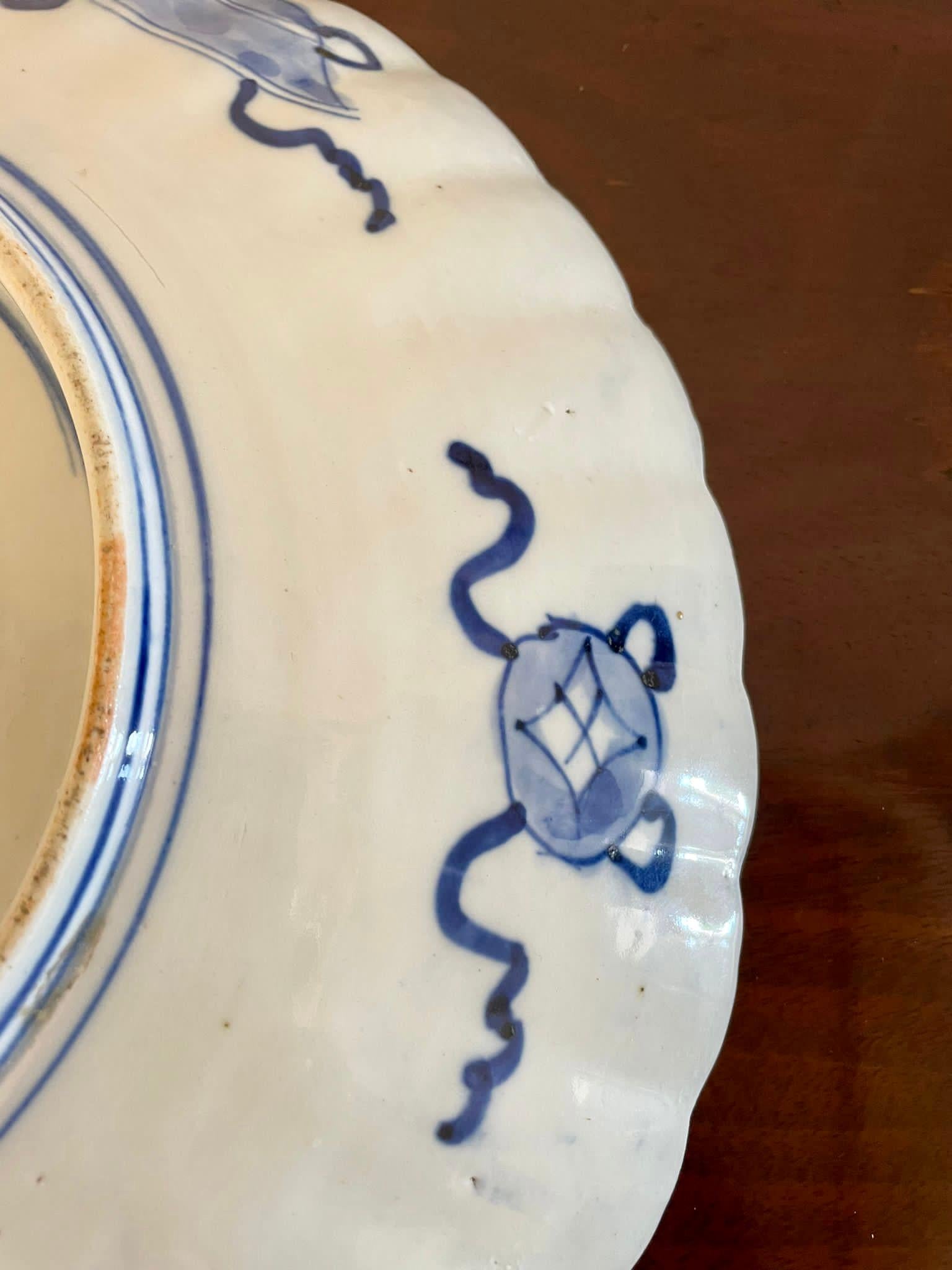 Ceramic Antique Japanese Quality Imari Plate For Sale