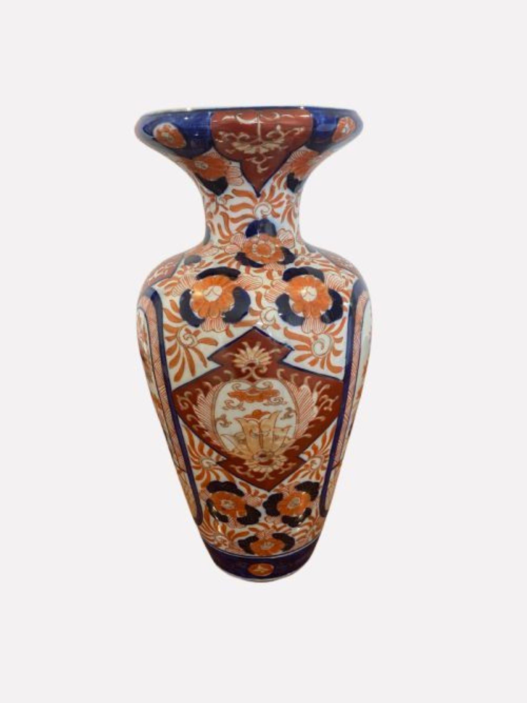 20th Century Antique Japanese Quality Imari Vase For Sale