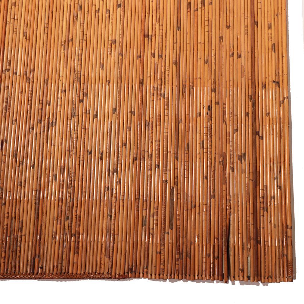 Woven Antique Japanese Rattan Mat
