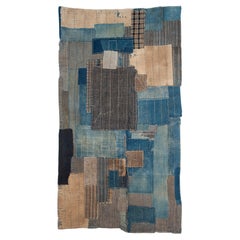 Antique Japanese Recycled Boro Patchwork Futon Cover