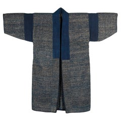 Chaqueta de granjero japonesa antigua reciclada Saki-Ori