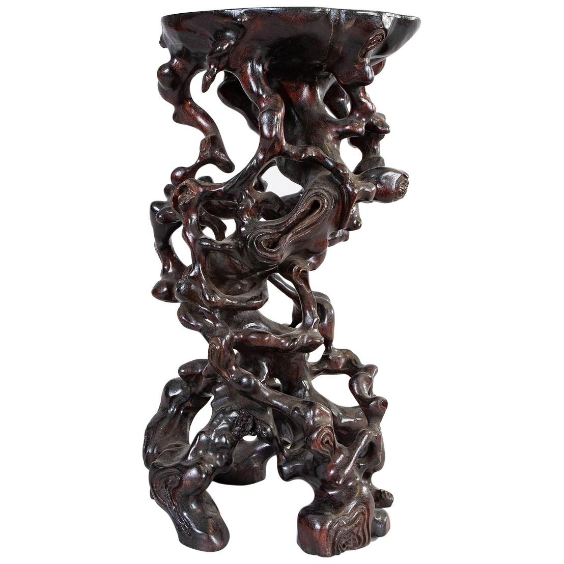 Antique Japanese Root Stand