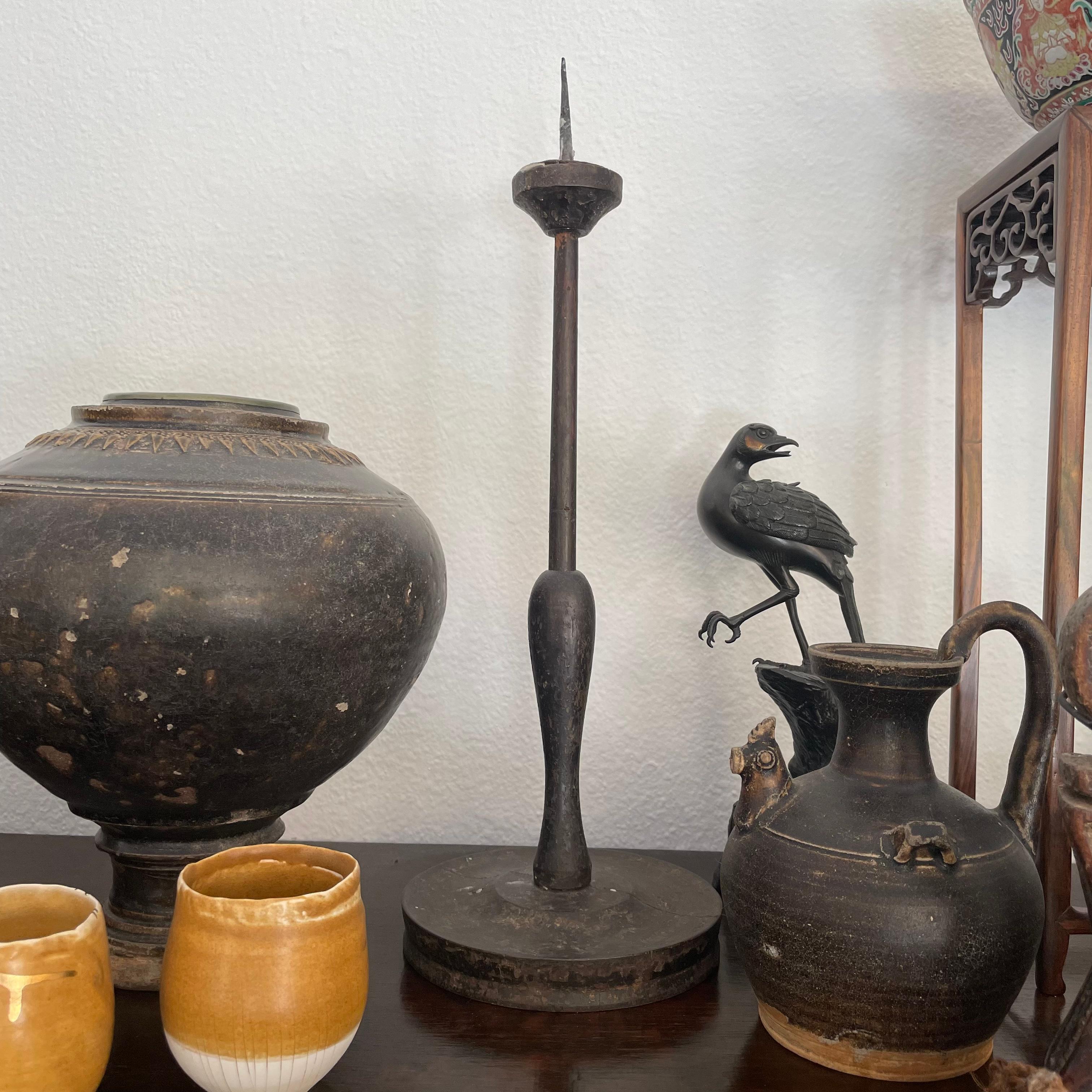 Edo Antique  Japanese Rosoku-tate or Shokudai (candle stand) For Sale