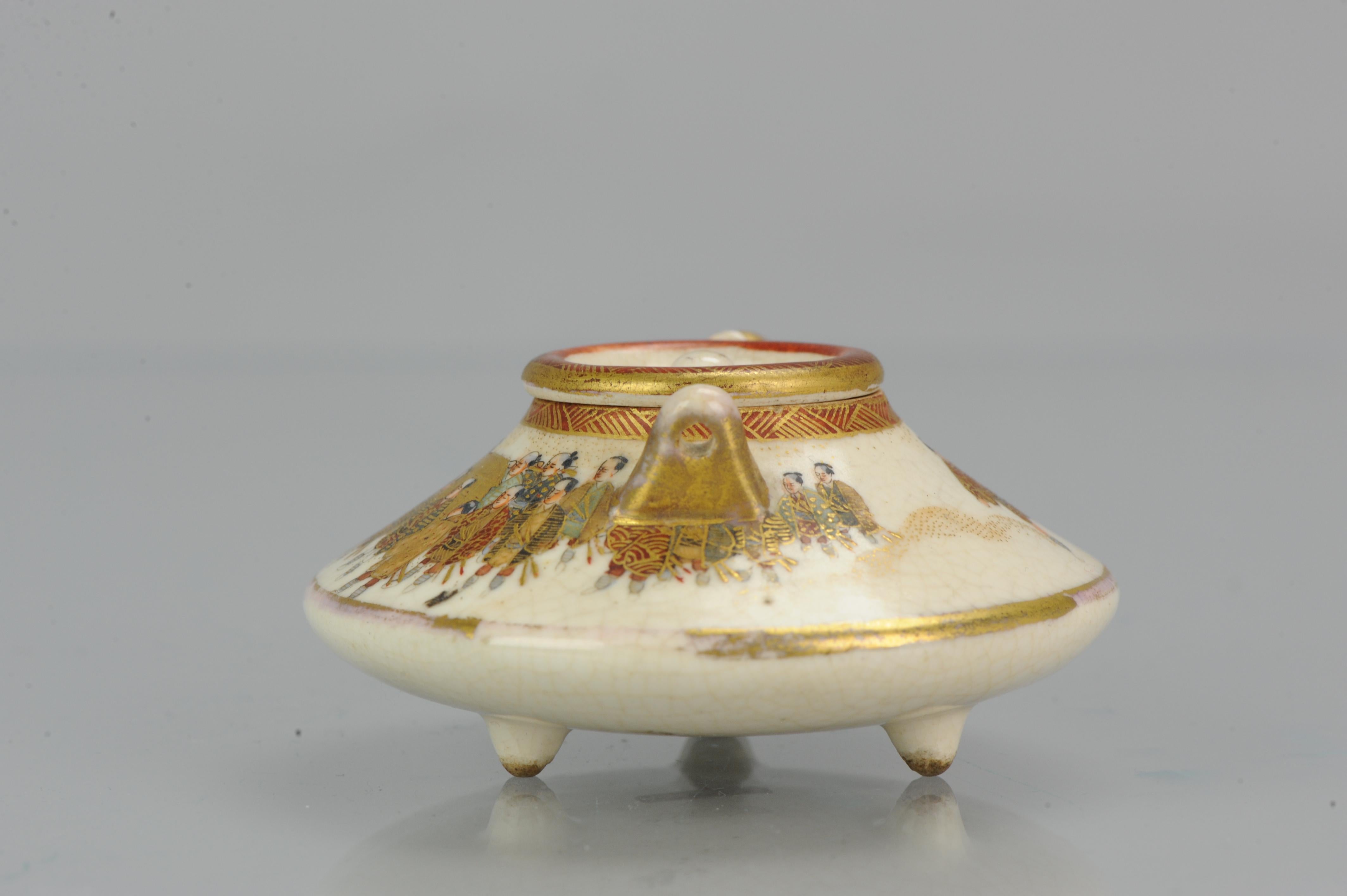 Fabulous small Japanese. Absolute top quality decoration an pottery. Marked at the base.

Additional information:
Material: Porcelain & Pottery
Region of Origin: Japan
Period: Meiji Periode (1867-1912)
Age: 19th century
Original/Reproduction: