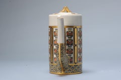 Antique Japanese Satsuma Tea Pot with Art Deco Influence Japan, 20th Century