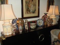 Antique Japanese Satsuma Vase – Hand-Painted Festival Scene with Sculpted Animal