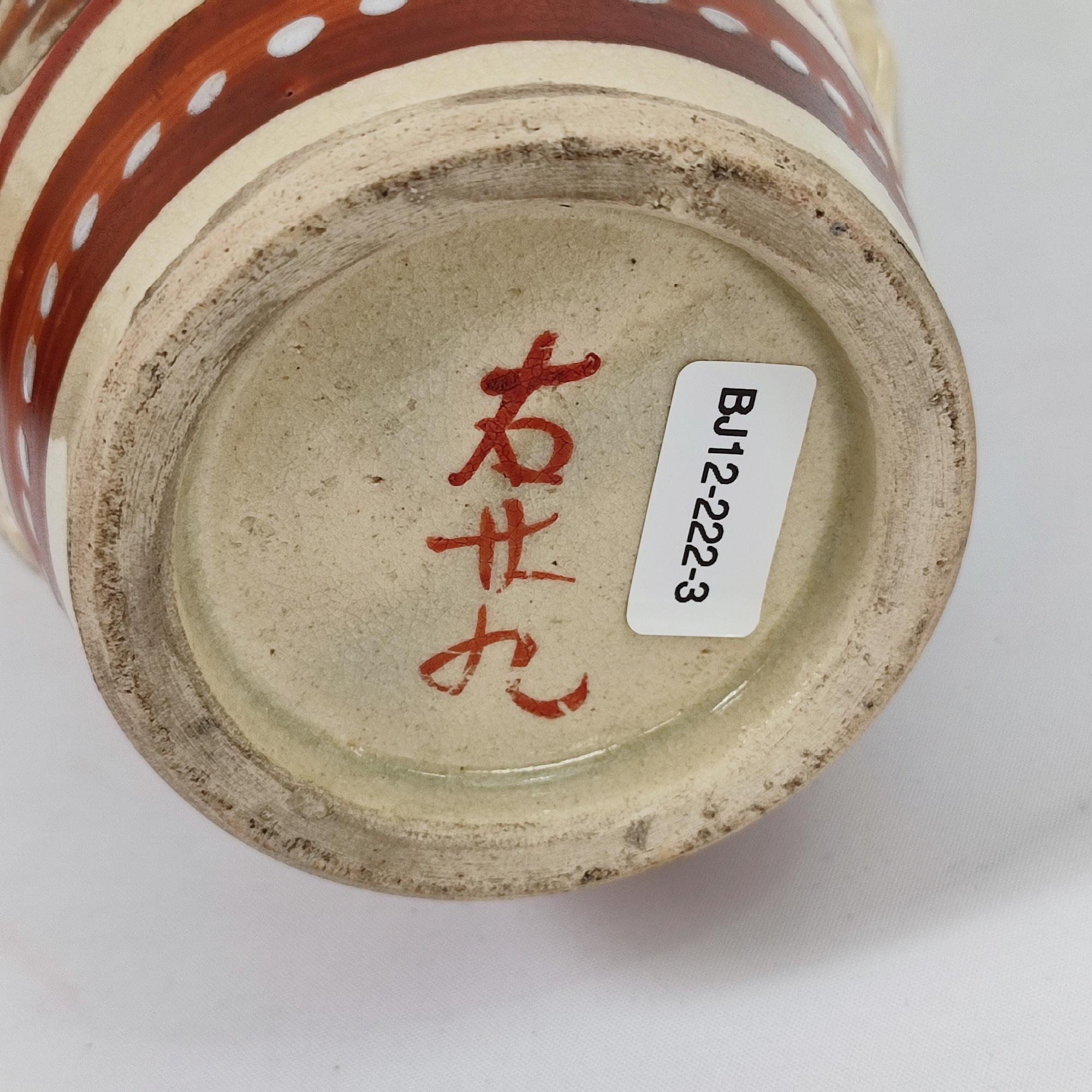 Antico vaso giapponese Satsuma, scena di guerriero dipinta a mano, capolavoro dell'epoca Meiji in vendita 4