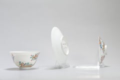 Antique Japanese Set of Cup or Tea Bowl Meiji Period Porcelain Eggshell