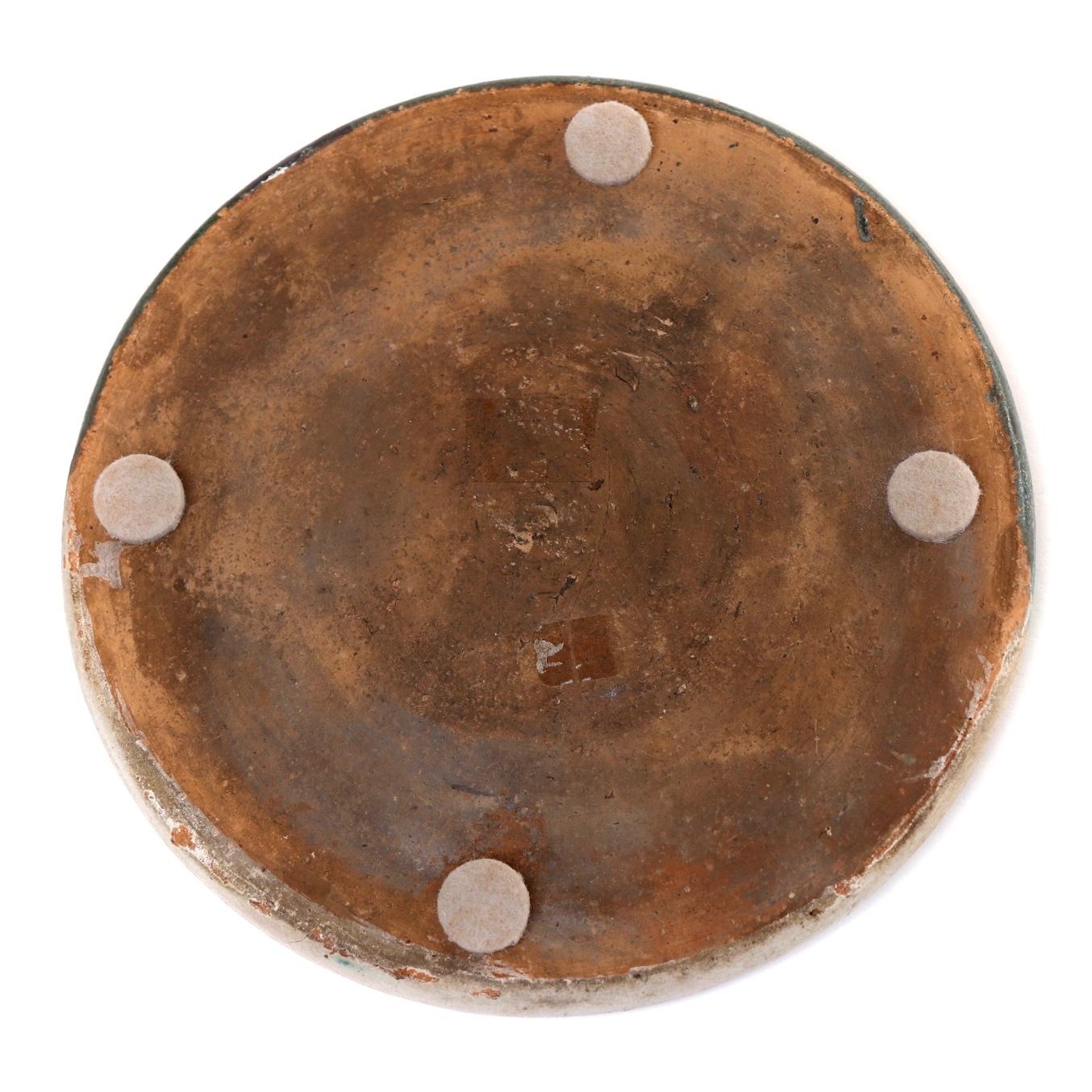 Edo Antique Japanese Seto Abura-Zara (oil plate) For Sale