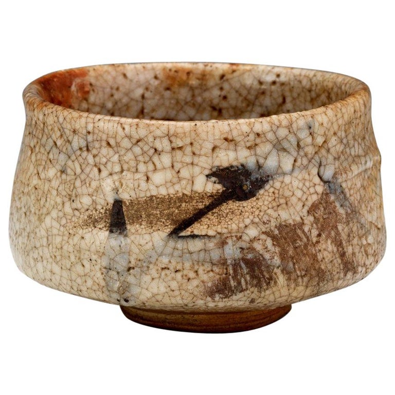 Antique Japanese Shino Ware Chawan Tea Bowl at 1stDibs