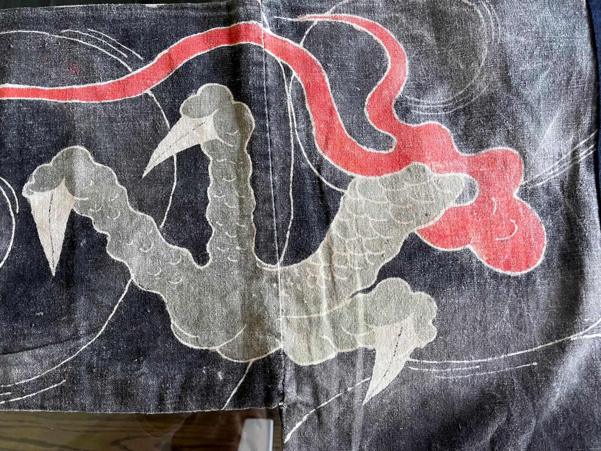 Antique Japanese Shirushi-Banten Fireman Jacket Edo Period For Sale 1
