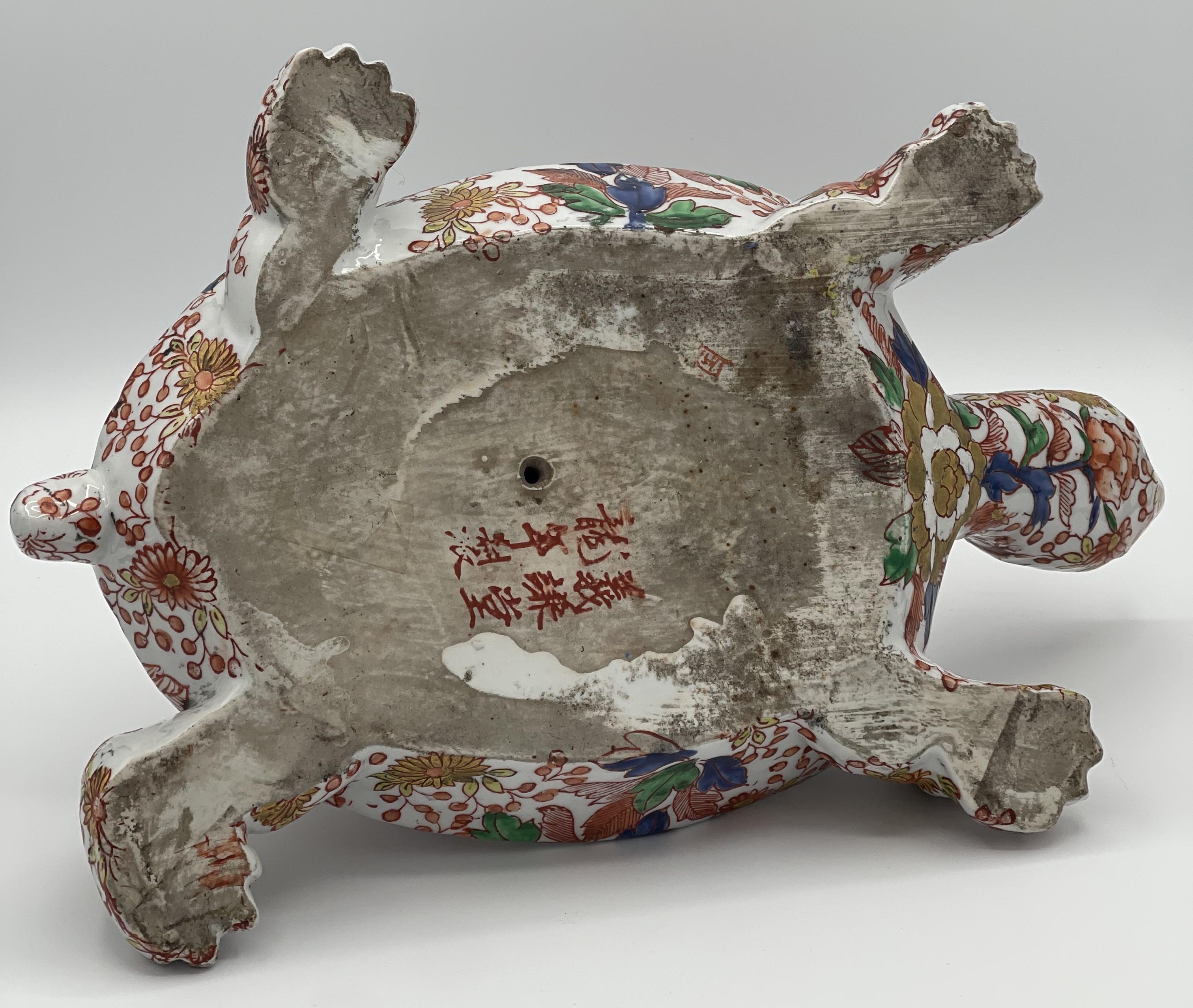 Antica statuetta giapponese firmata Imari Porcelain 