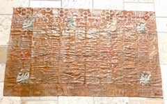 Antique Japanese Silk Kesa Monk's Robe Meiji Era Rare Devotional Inscription