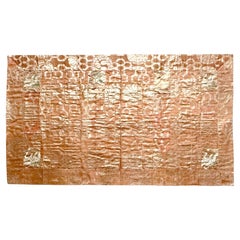 Antique Japanese Silk Kesa Monk's Robe Meiji Era Rare Devotional Inscription
