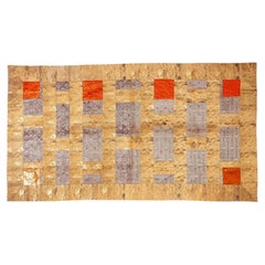 Antique Japanese Silk Kesa Monk's Robe with Patchwork Meiji Era