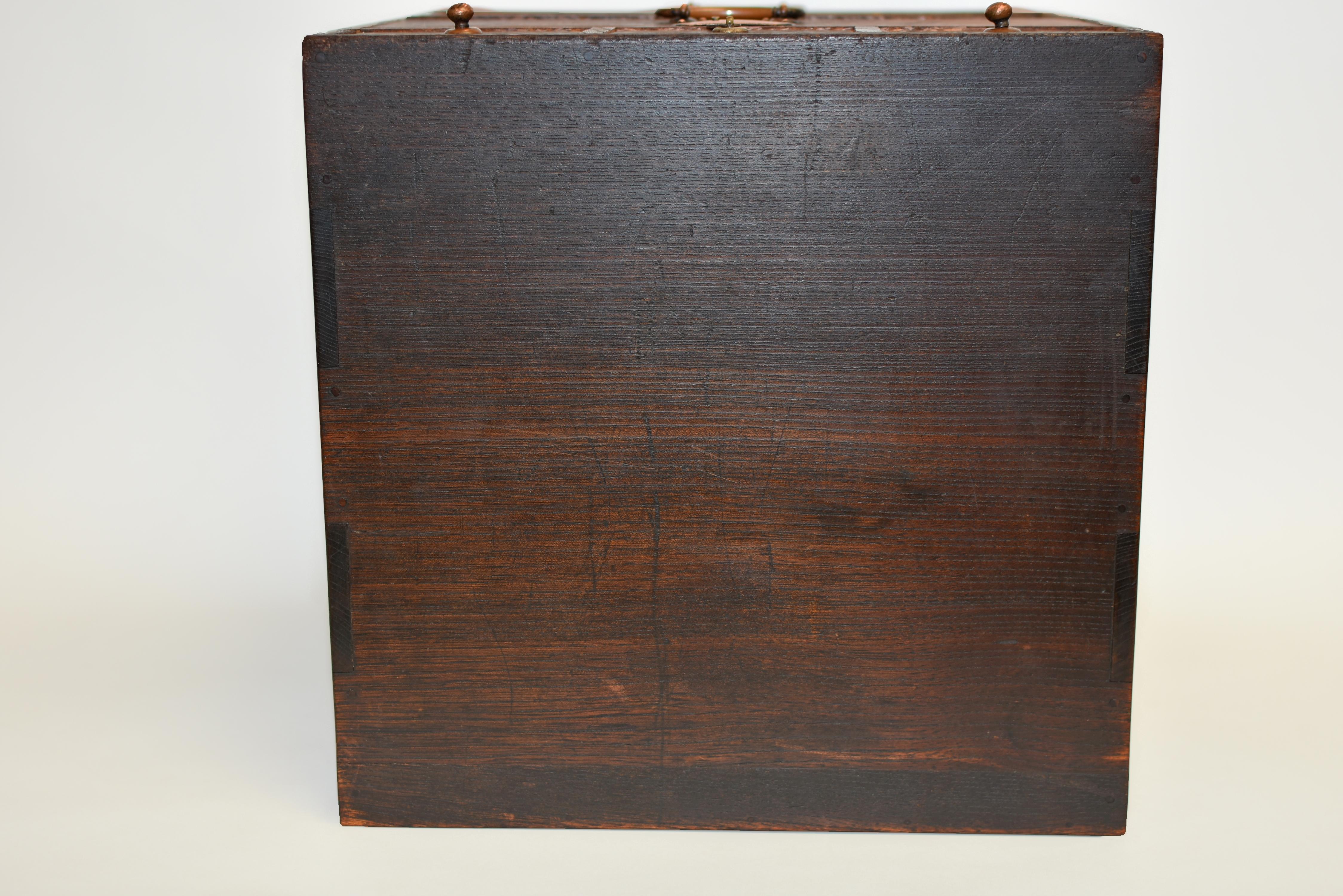 Antique Japanese Small Tansu Drawers Meiji 13