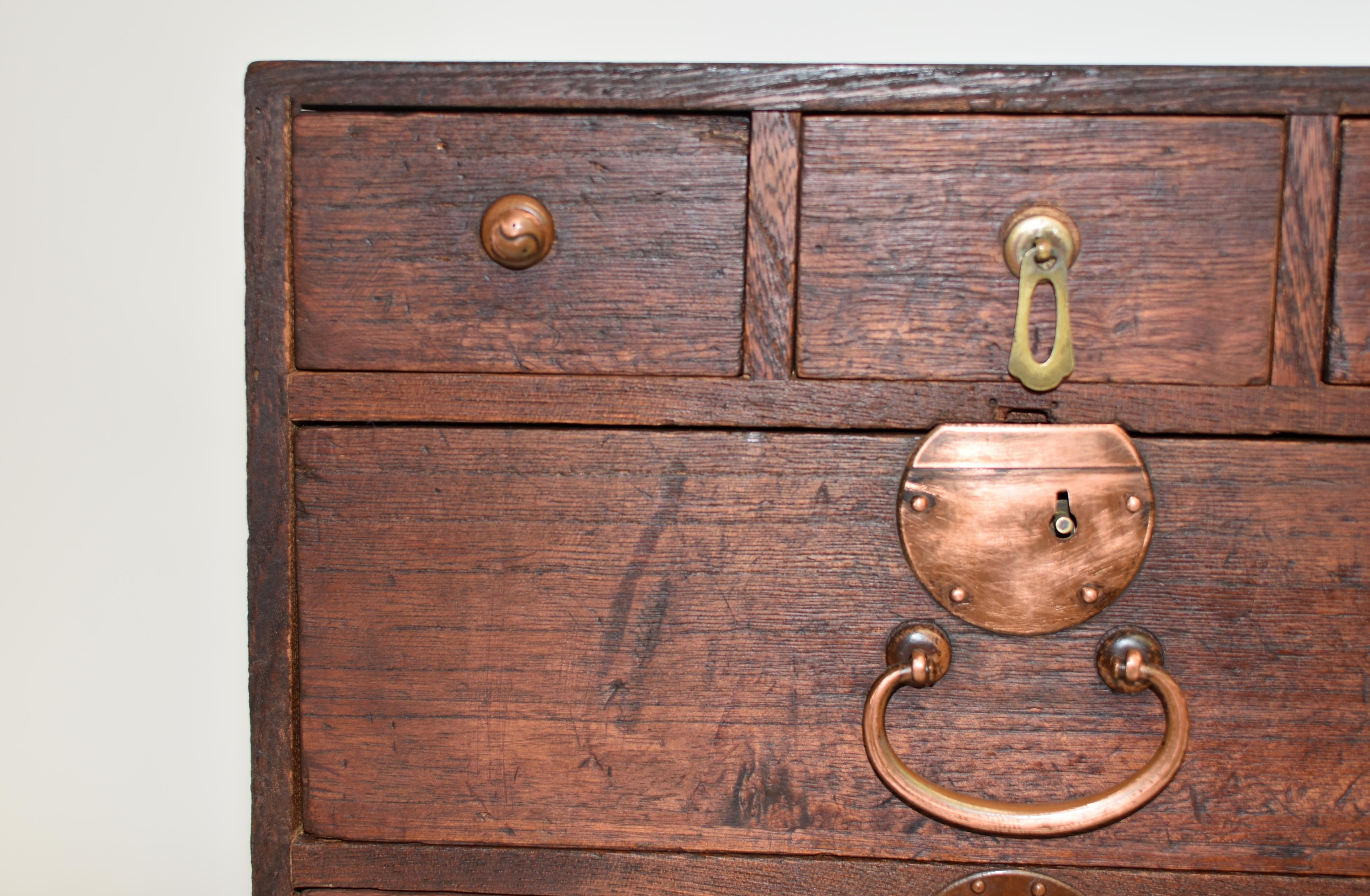 Antique Japanese Small Tansu Drawers Meiji 13