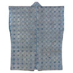 Antique Japanese Stencil-Dyed Han-Juban