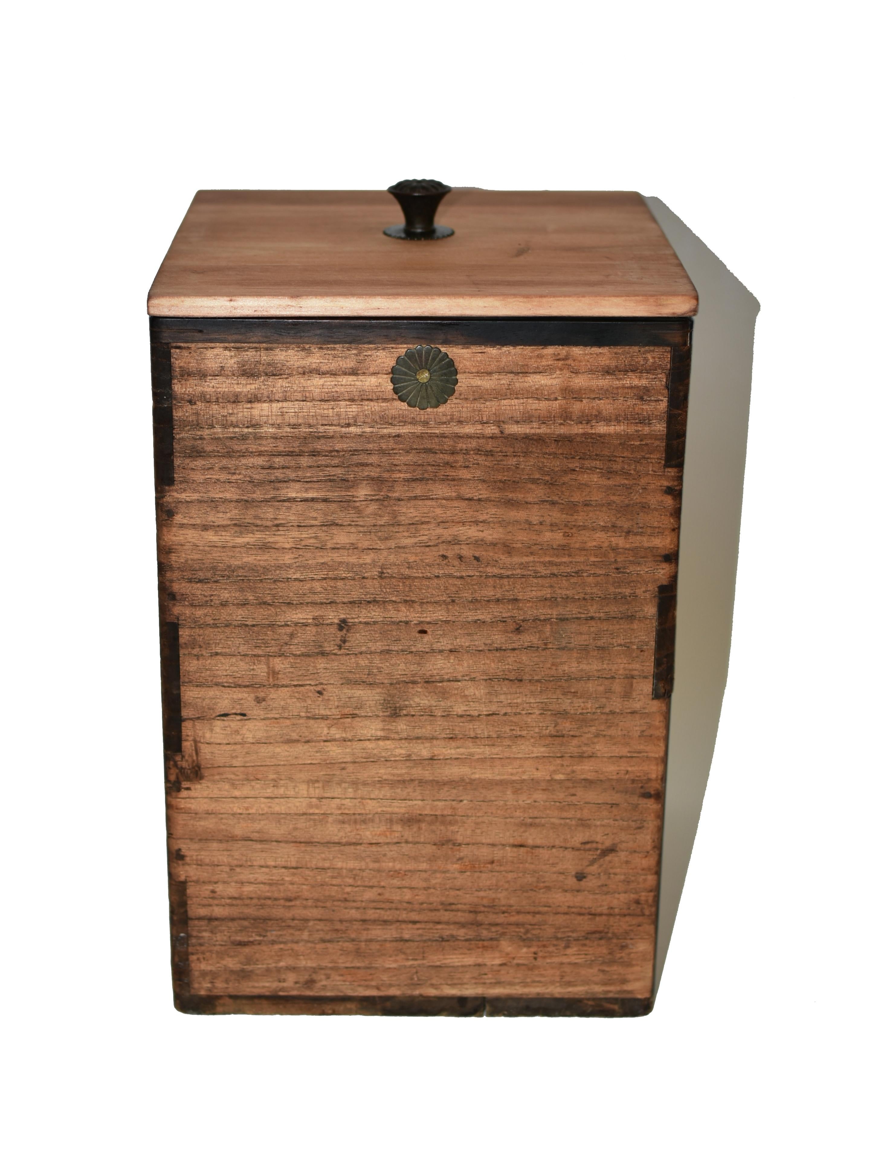 Meiji Antique Japanese Storage Box For Sale