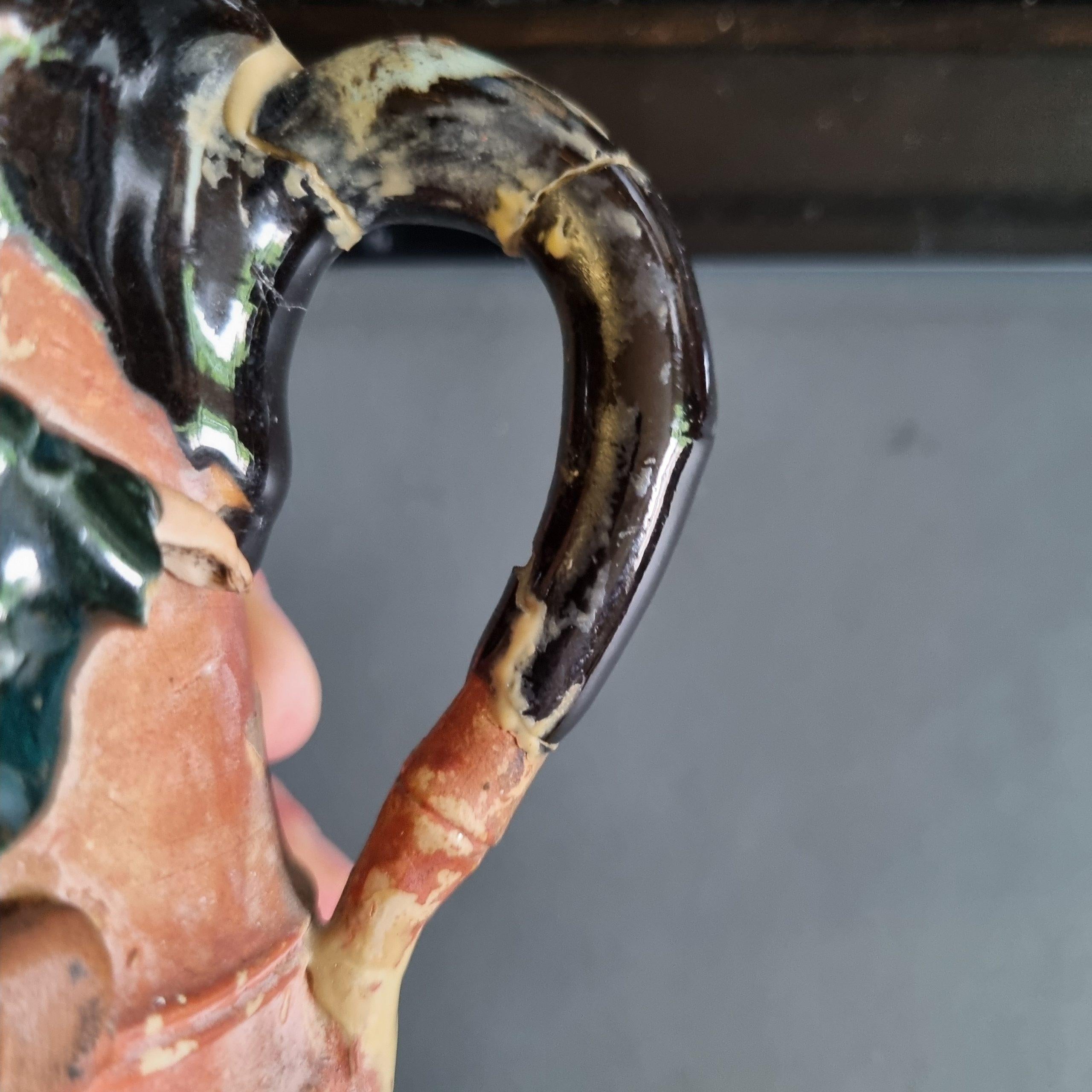 Antico set da tè in ceramica giapponese Sumida Gawa con figure di scimmie, inizio XX secolo In condizioni buone in vendita a Amsterdam, Noord Holland