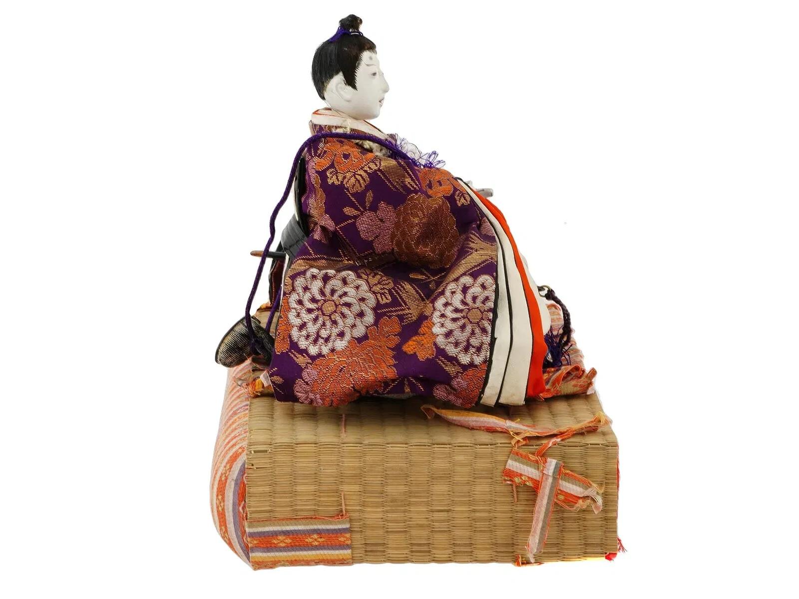 Meiji Poupée japonaise ancienne de la période Taisho Hinamatsuri en vente