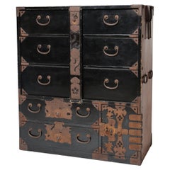 Antique Japanese Tansu Clothing Chest Bo Ishu-Dansu