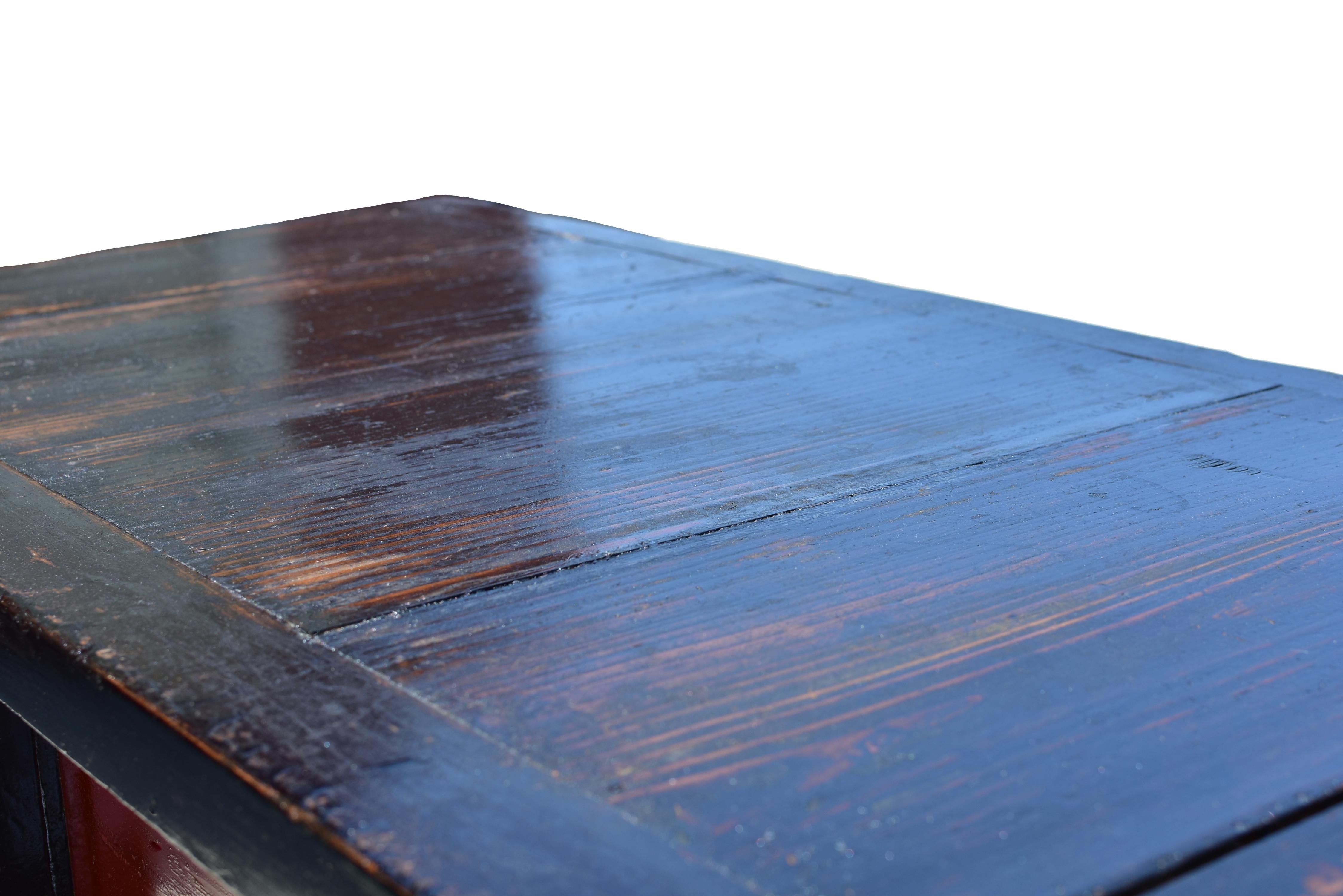Tansu Taisho Japonés Antiguo Lacado en Dos Tonos 47 en venta 8