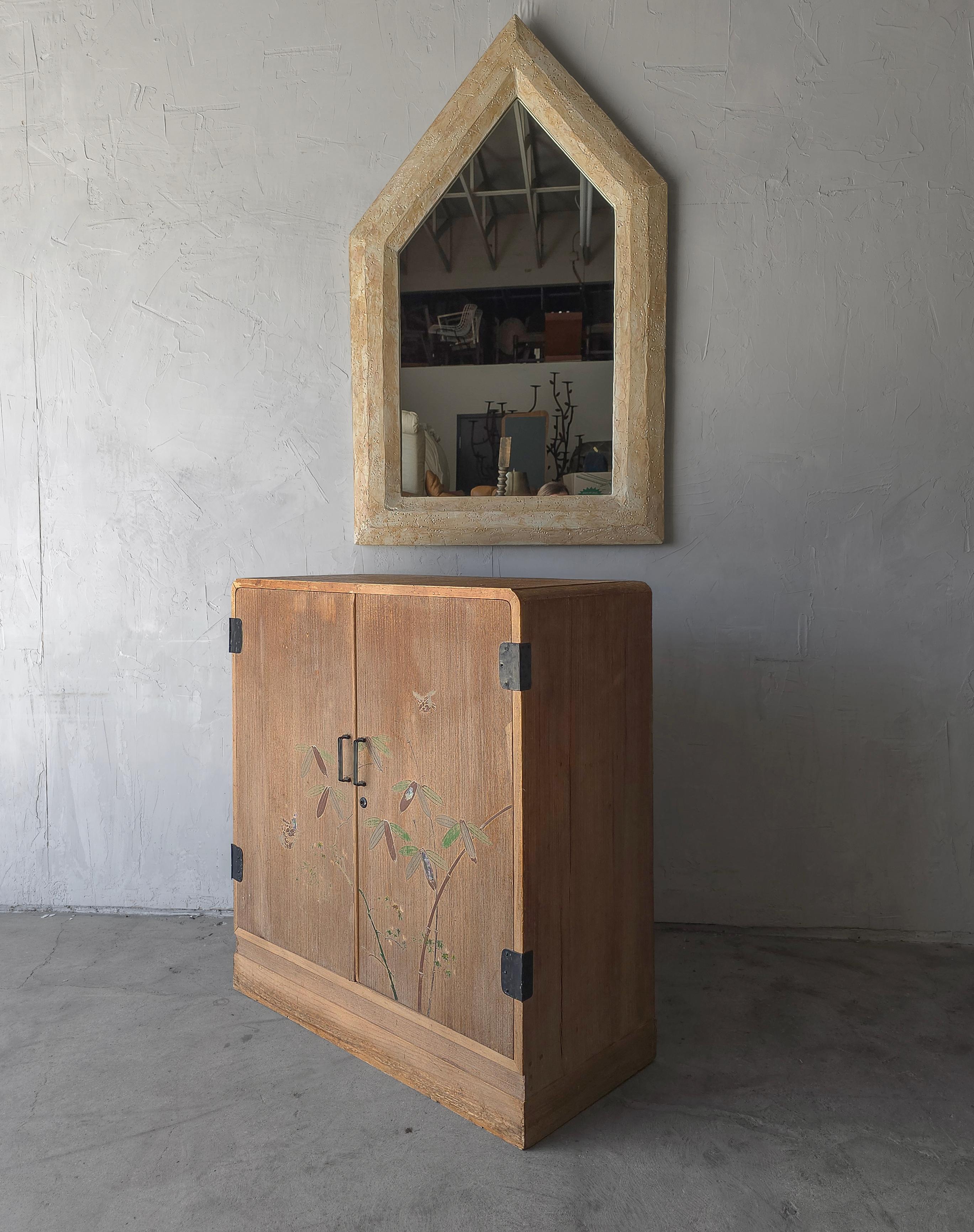 Antico mobile contenitore a buffet piatto in teak giapponese in vendita 5