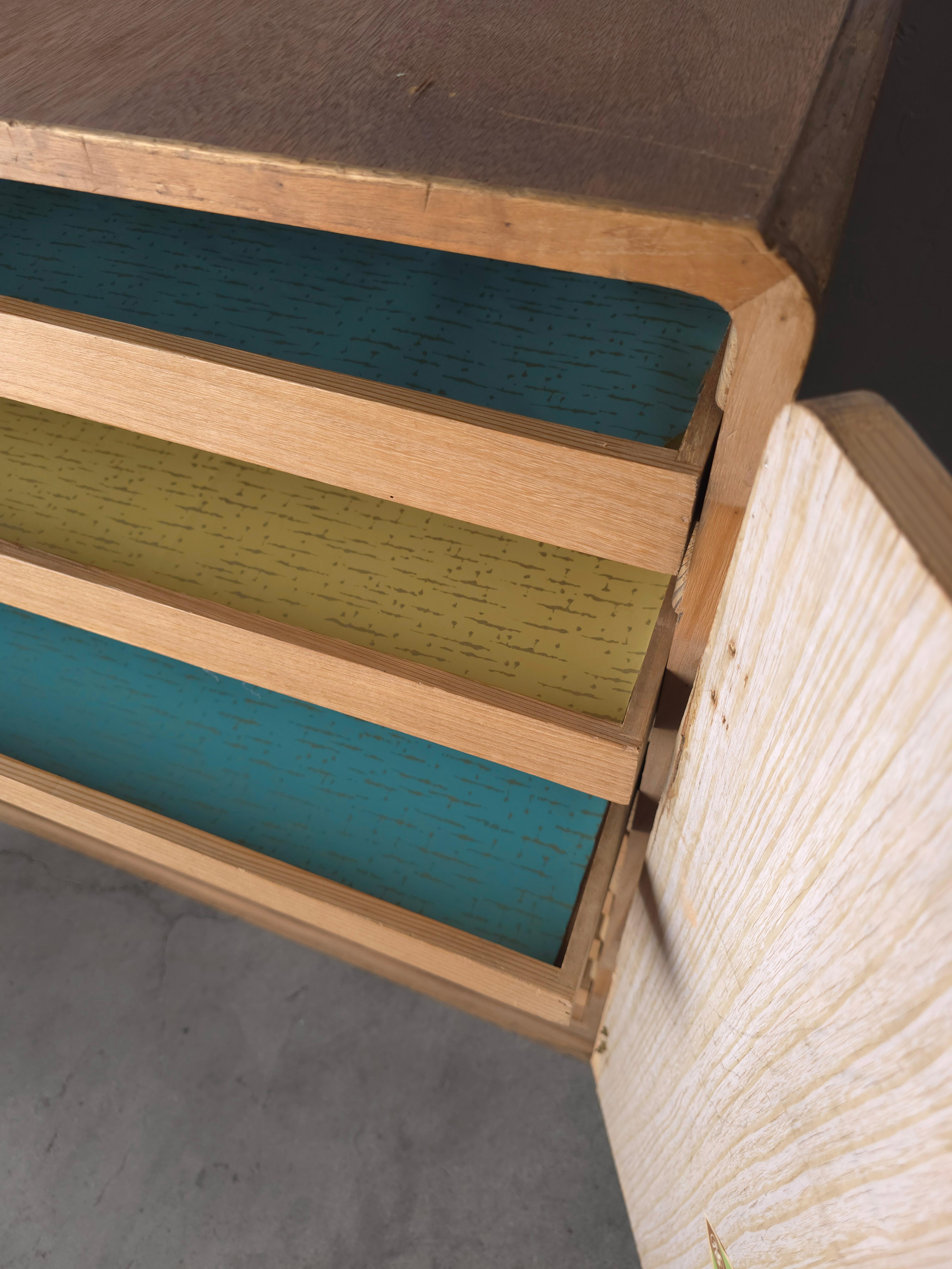 Antico mobile contenitore a buffet piatto in teak giapponese in vendita 2
