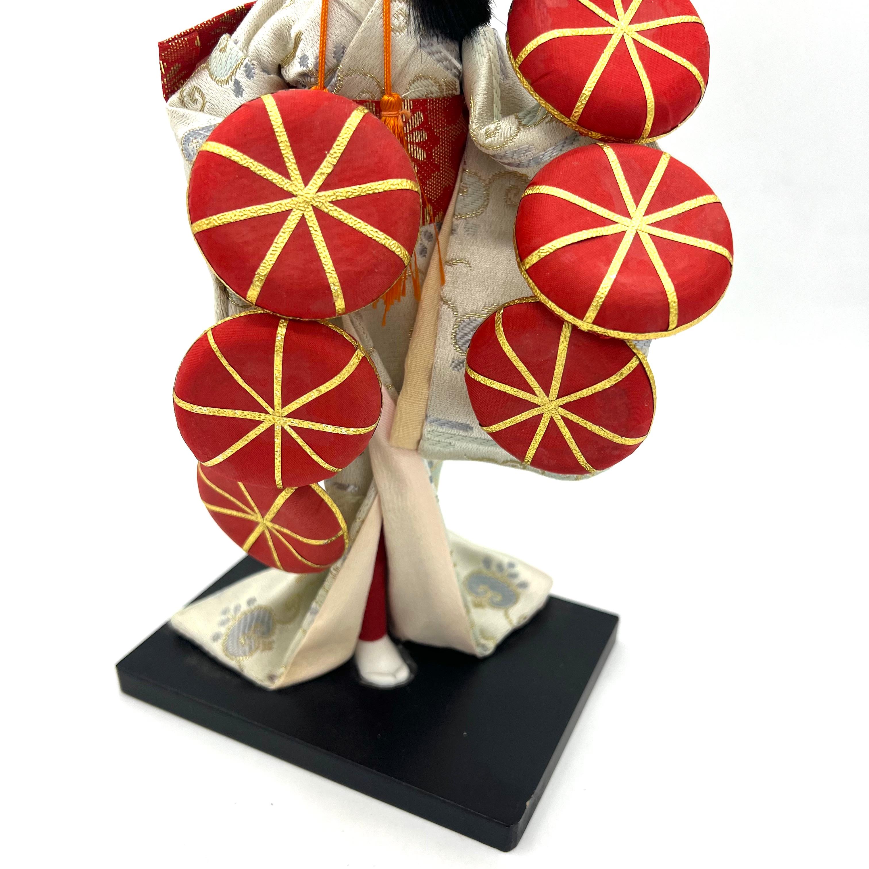 Showa Ancienne poupée de danse japonaise Temari 1990 en vente