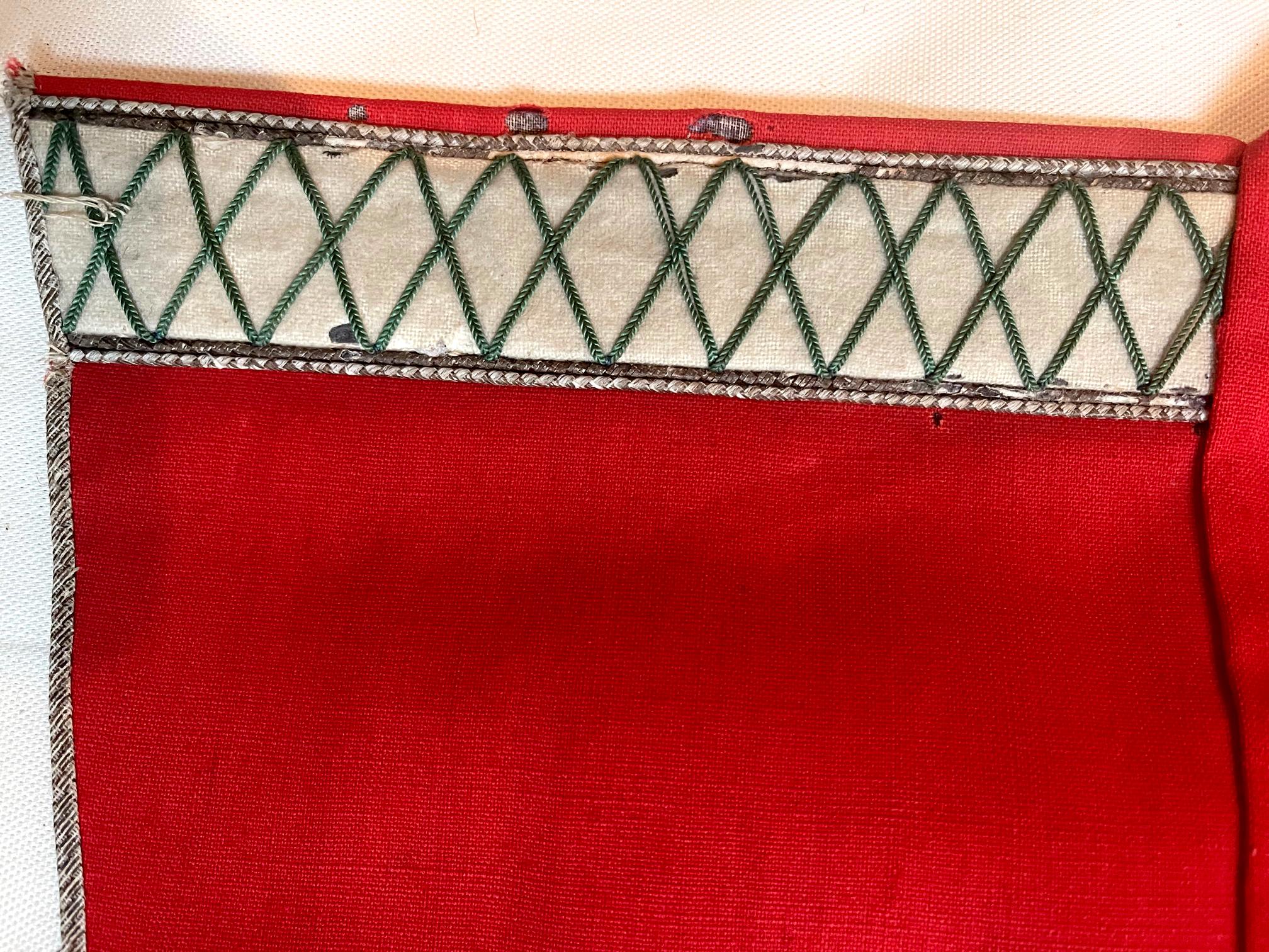 Antiquités japonaises Textile Art Campaign Jacket Jinbaori with Mon Bon état - En vente à Atlanta, GA