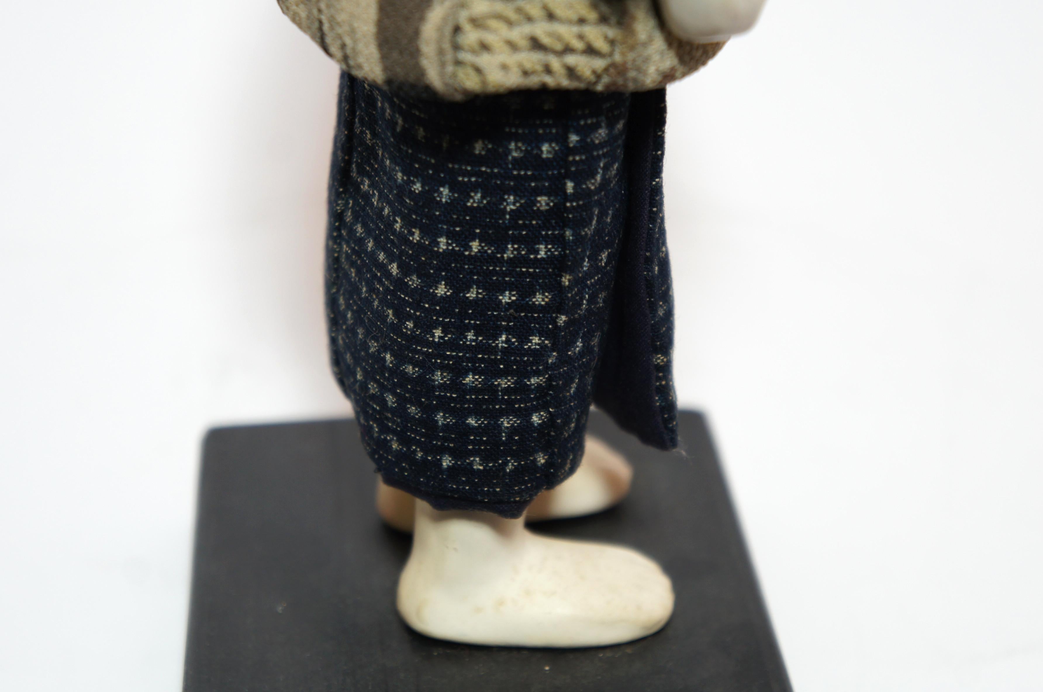 Antique Japanese Traditional 'KIMEKOMI' Boy Doll Taisho Era 1912-1926s 3