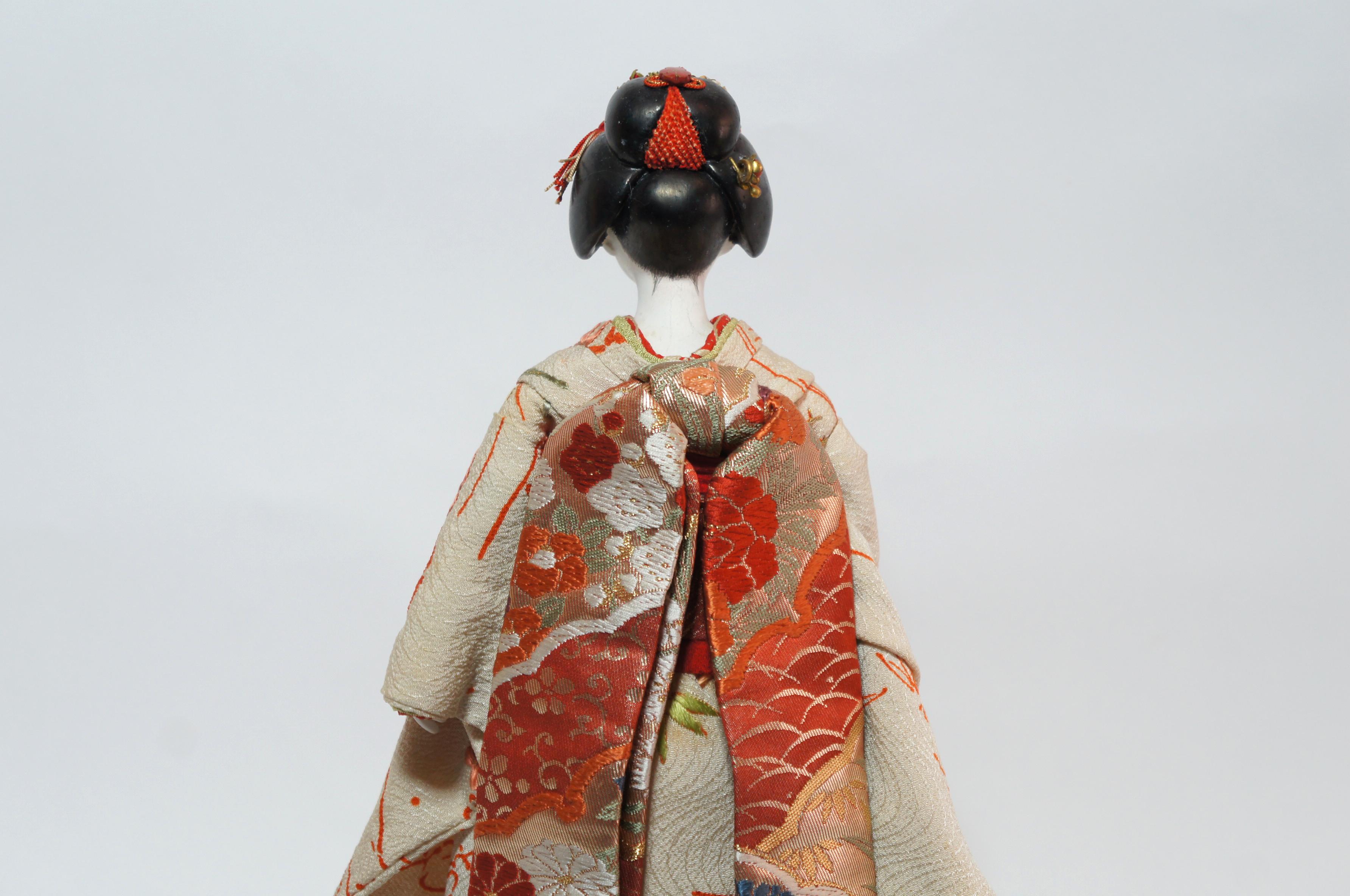 Antique Japanese Traditional 'KIMEKOMI' Doll Taisho Era 1912-1926s 13