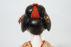 Antike japanische traditionelle „KIMEKOMI“ Puppe aus der Taisho-Ära 1912-1926