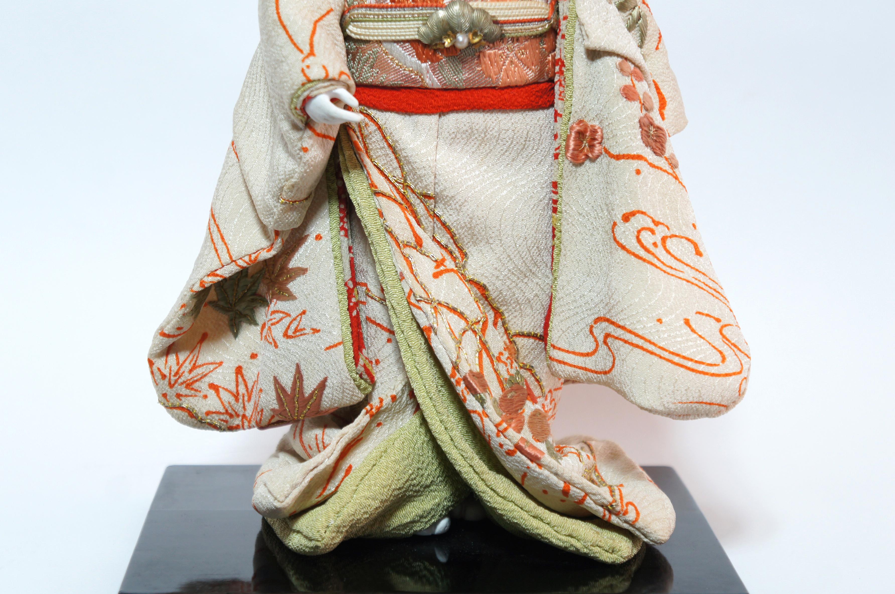 Antique Japanese Traditional 'KIMEKOMI' Doll Taisho Era 1912-1926s 14