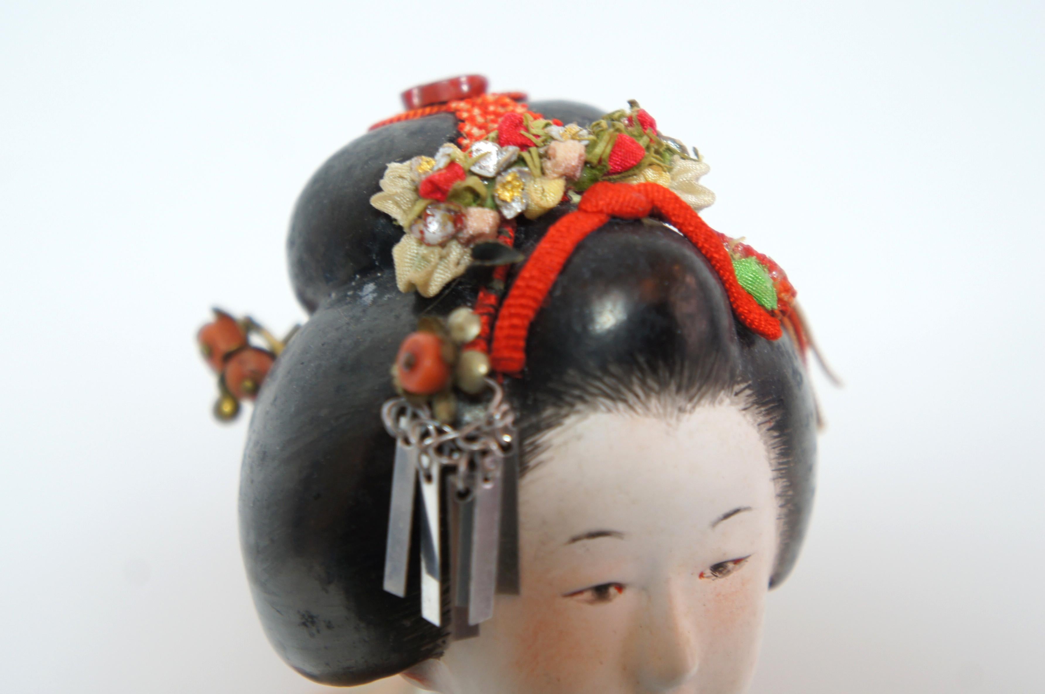 Antique Japanese Traditional 'KIMEKOMI' Doll Taisho Era 1912-1926s 3