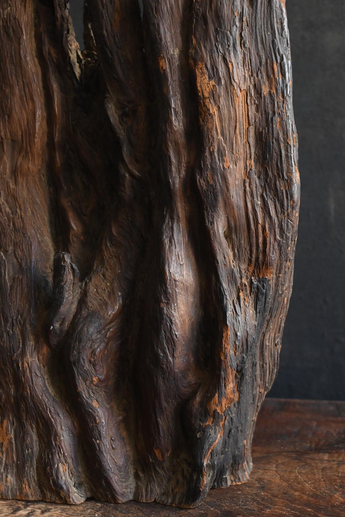 Legno Antico oggetto giapponese a forma di radice d'albero / 1868-1920 / ornamento Wabi-sabi in vendita