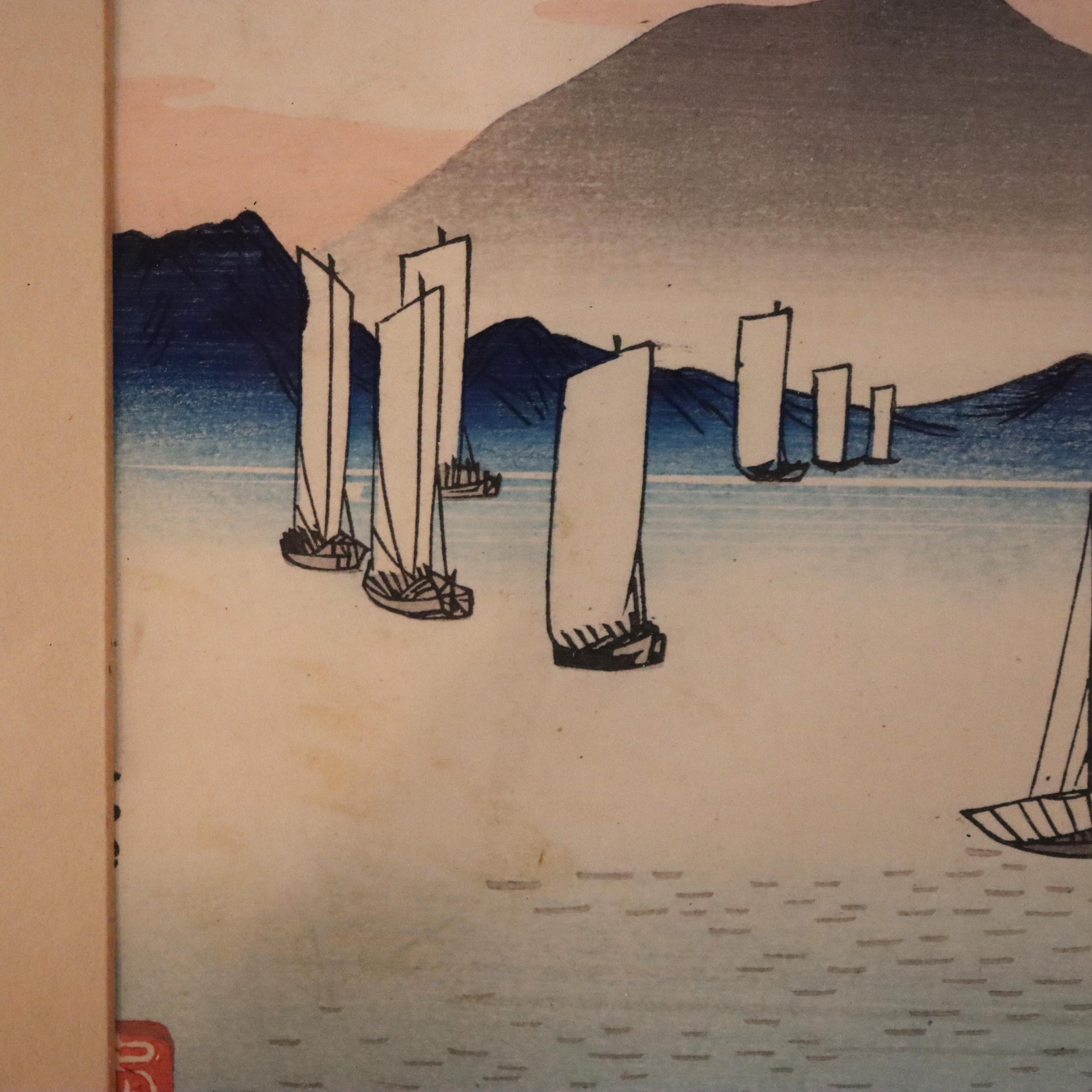 Ancienne gravure sur bois japonaise 