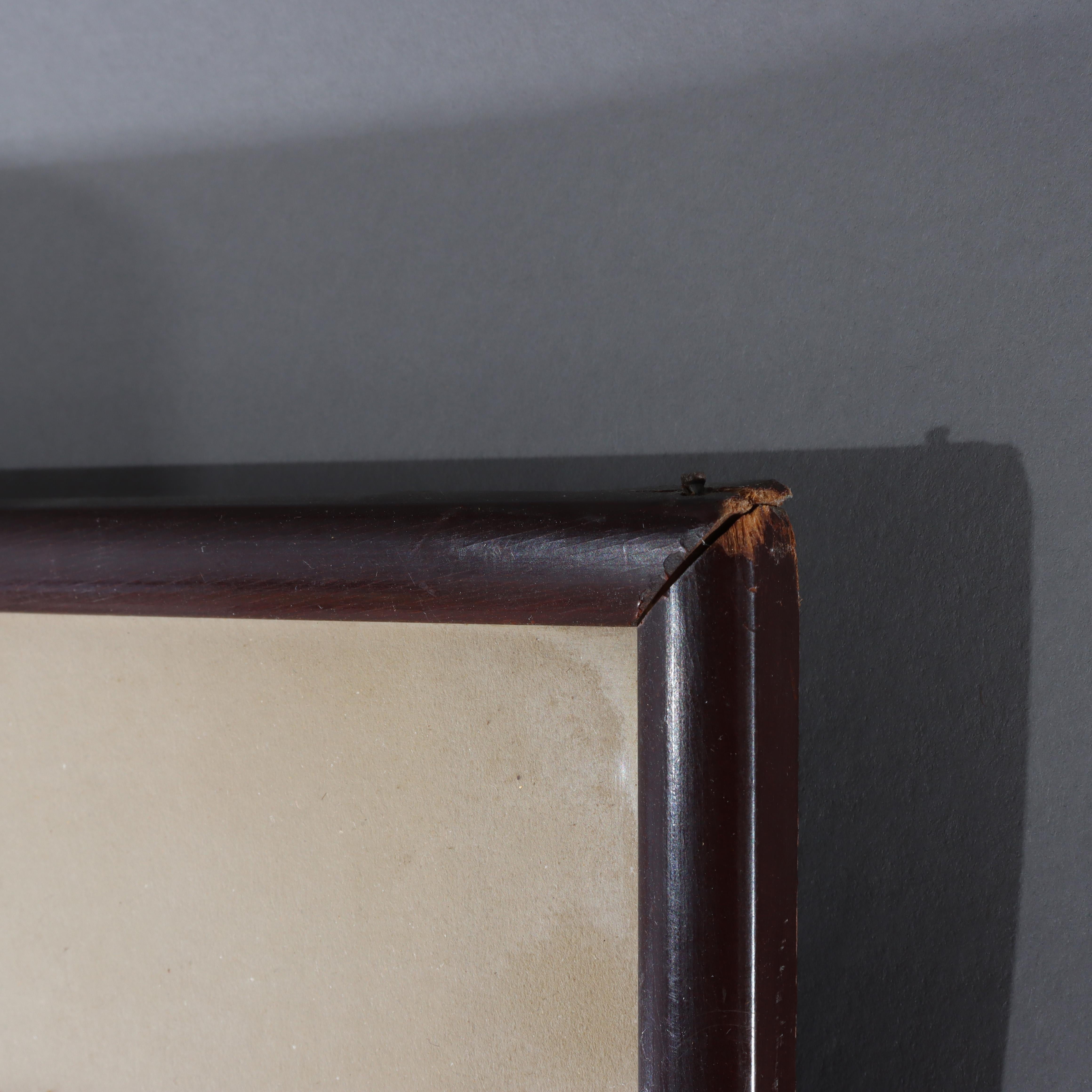 Ancienne gravure japonaise sur bois d'un acteur de Kabuki par Utagawa Kunisada 19ème siècle en vente 1